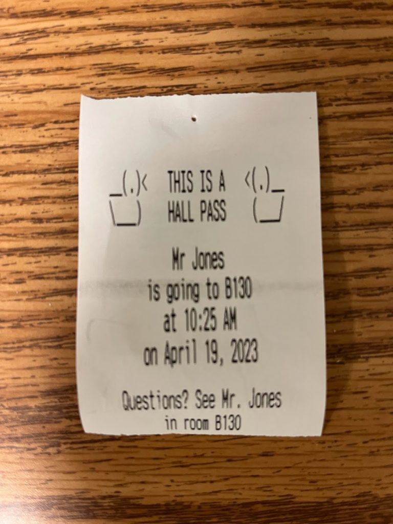 Hero image from post about Hall Pass Printer